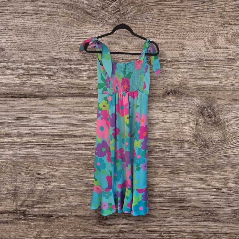 Show Me Your Mumu Garden Midi Dress ~ Multi Piccadilly Floral - Picture 5 of 6